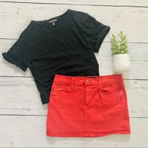 JOE’S JEANS Red Orange Skirt
